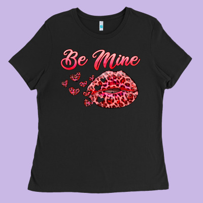Be Mine Kiss Ladies Tee Designed By Ranaportraitstore