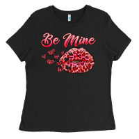 Black be mine kiss Ladies Tee - RanaPortraitStore