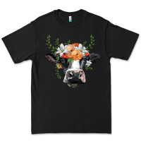 Black holstein cow head Premium Tee - BarkalooDesign