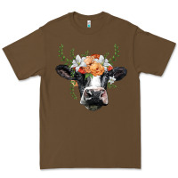 Cacao holstein cow head Premium Tee - BarkalooDesign