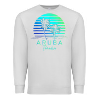 Dove Grey Vintage Aruba Beach Tropical Vibes Vacation Souvenir Gift Premium Sweatshirt - minhPixels