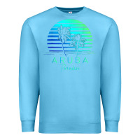 Vintage Aruba Beach Tropical Vibes Vacation Souvenir Gift Premium Sweatshirt | Teevron