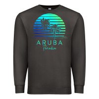 Smoke Vintage Aruba Beach Tropical Vibes Vacation Souvenir Gift Premium Sweatshirt - minhPixels