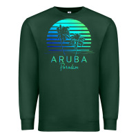 Sports Green Vintage Aruba Beach Tropical Vibes Vacation Souvenir Gift Premium Sweatshirt - minhPixels