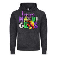 Vintage Black happy mardi gras Vintage Hoodie - CowGirlArtShop