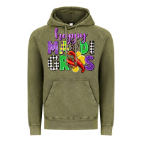Vintage Olive happy mardi gras Vintage Hoodie - CowGirlArtShop