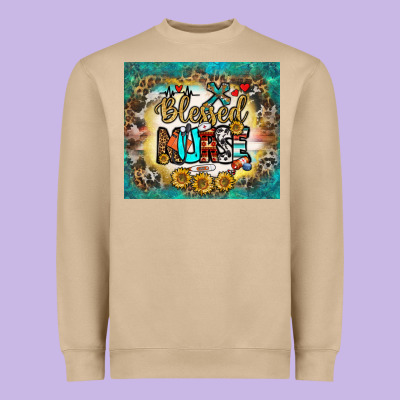 Blessed Nurse Tumbler Heavyweight Sweatshirt Designed By Bundleandbundleshop