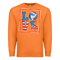 Carrot love usa flag volleyball gifts for volleyball fans teen t shirt Premium Sweatshirt - minhPixels