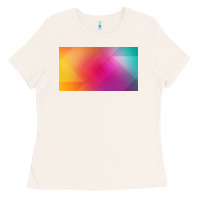 Bone multicolor abstract lines Ladies Tee - chombo
