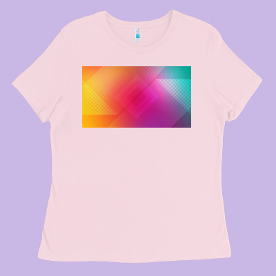Multicolor Abstract Lines Ladies Tee Designed By Chombo