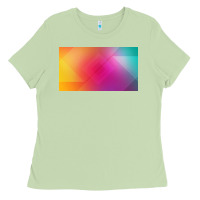 Matcha multicolor abstract lines Ladies Tee - chombo