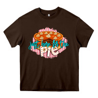 Chocolate Brown Just Here For The Pie Heavy Core Tee - LillyAllenDesigns