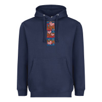 Navy usa flag and cross penwraps 1 Heavyweight Hoodie - Artiststas