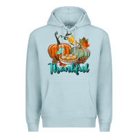 Blue Mist thankful pumpkins Premium Hoodie - BundleAndBundleShop