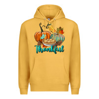 Mustard thankful pumpkins Premium Hoodie - BundleAndBundleShop