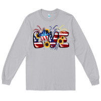 Moon Dust Love 4th of july Long Sleeve Tee - CowGirlArtShop