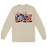 Mushroom Love 4th of july Long Sleeve Tee - CowGirlArtShop