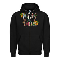 Black mom of twins Zipper Hoodie - CowhideDigitalArt