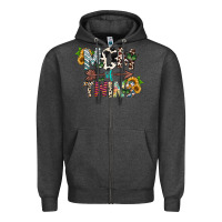 Charcoal Heather mom of twins Zipper Hoodie - CowhideDigitalArt