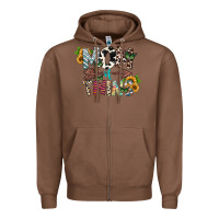 Chestnut mom of twins Zipper Hoodie - CowhideDigitalArt