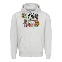 Dove Grey mom of twins Zipper Hoodie - CowhideDigitalArt