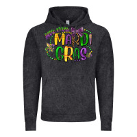 Vintage Black little miss mardi gras Vintage Hoodie - CowGirlArtShop
