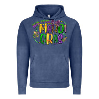Vintage Denim little miss mardi gras Vintage Hoodie - CowGirlArtShop