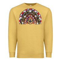 Antique Gold usa camouflage rainbow Premium Sweatshirt - Artiststas