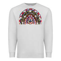Dove Grey usa camouflage rainbow Premium Sweatshirt - Artiststas