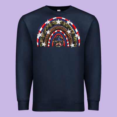 Usa Camouflage Rainbow Premium Sweatshirt Designed By Artiststas