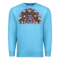 Ocean Blue usa camouflage rainbow Premium Sweatshirt - Artiststas