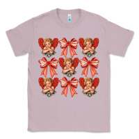 Lilac Valentines Eros and bow Classic Tee - CowhideDigitalArt