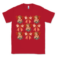 Red Valentines Eros and bow Classic Tee - CowhideDigitalArt