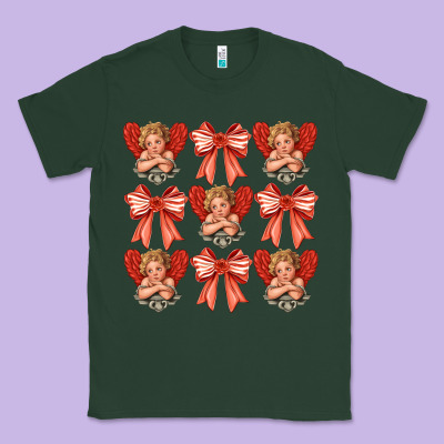 Valentines Eros And Bow Classic Tee Designed By Cowhidedigitalart