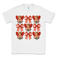 White Valentines Eros and bow Classic Tee - CowhideDigitalArt