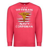 Cardinal Veteran Navy Corpsman Patriotic 4th of July Gifts Premium Sweatshirt - minhPixels