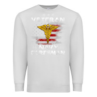 Dove Grey Veteran Navy Corpsman Patriotic 4th of July Gifts Premium Sweatshirt - minhPixels