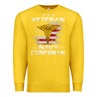 Lemon Veteran Navy Corpsman Patriotic 4th of July Gifts Premium Sweatshirt - minhPixels