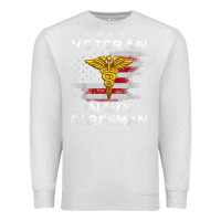 Oatmeal Heather Veteran Navy Corpsman Patriotic 4th of July Gifts Premium Sweatshirt - minhPixels