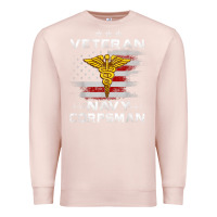 Pale Pink Veteran Navy Corpsman Patriotic 4th of July Gifts Premium Sweatshirt - minhPixels