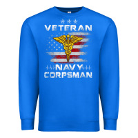 True Royal Veteran Navy Corpsman Patriotic 4th of July Gifts Premium Sweatshirt - minhPixels