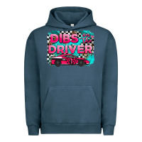 Pigment Midnight Navy dibs on the driver background Urban Hoodie - AdoDesignShop