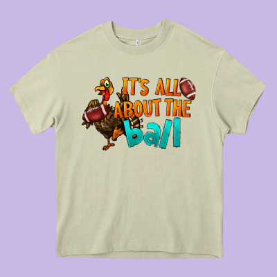 It's All About The Ball Heavy Core Tee Designed By Lillyallendesigns