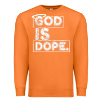 Carrot God Is Dope Gift for faithful Christians Premium Sweatshirt - minhPixels