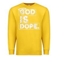 Lemon God Is Dope Gift for faithful Christians Premium Sweatshirt - minhPixels