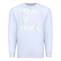 White God Is Dope Gift for faithful Christians Premium Sweatshirt - minhPixels