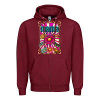 Burgundy mama Zipper Hoodie - CowhideDigitalArt