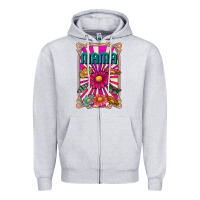 Heather Grey mama Zipper Hoodie - CowhideDigitalArt