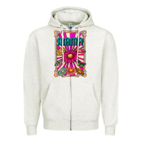 Oatmeal Heather mama Zipper Hoodie - CowhideDigitalArt
