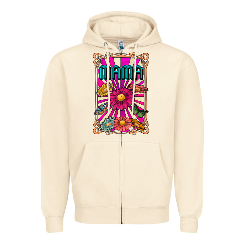 Mama Zipper Hoodie by CowhideDigitalArt | Teevron